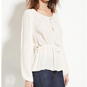 Forever 21 Contemporary Peasant Blouse